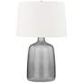 Troy Lighting Artesia 24 1/2" High Modern Gray Glass Table Lamp