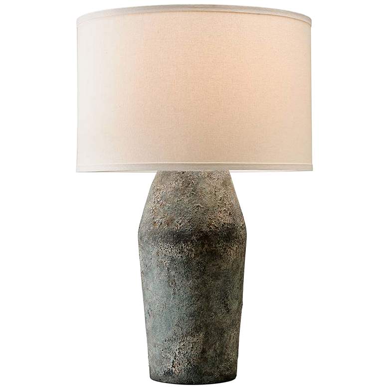 Image 1 Troy Lighting Artifact 27 inch Rustic Moonstone Finish Ceramic Table Lamp