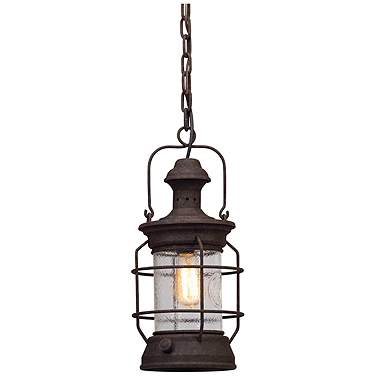 Troy Lighting Atkins 17 1/2" Heritage Bronze Outdoor Hanging Light
