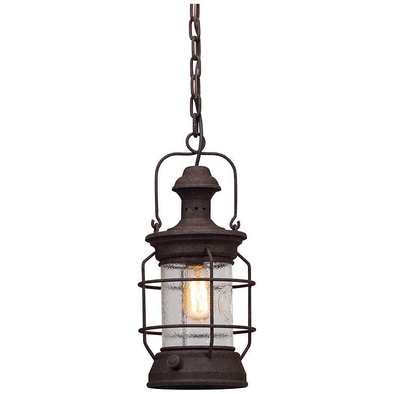 Image 1 Troy Lighting Atkins 17 1/2" Heritage Bronze Outdoor Hanging Light