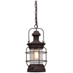 Troy Lighting Atkins 17 1/2" Heritage Bronze Outdoor Hanging Light