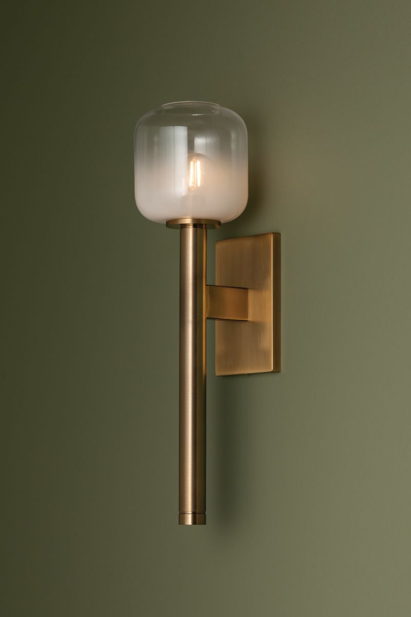 Image 3 Troy Lighting Axton 5.25 In 1 Lt Wall Sconce Patina Brass more views