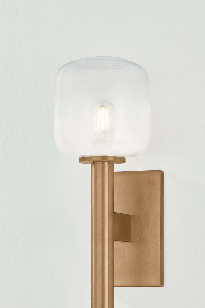 Image 6 Troy Lighting Axton 5.25 In 1 Lt Wall Sconce Patina Brass more views