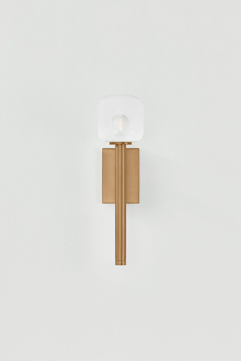 Image 7 Troy Lighting Axton 5.25 In 1 Lt Wall Sconce Patina Brass more views