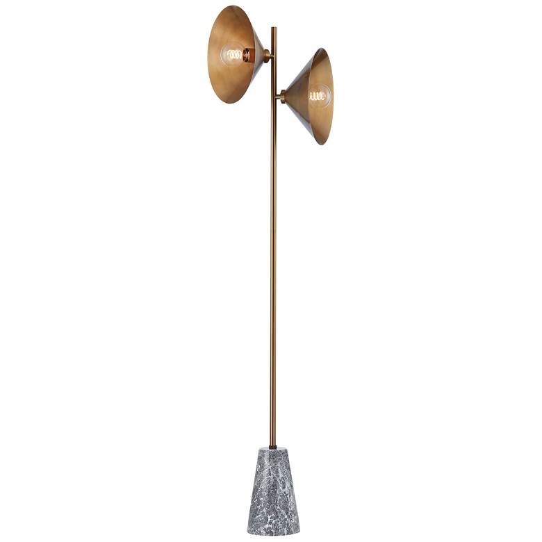 Image 1 Troy Lighting Bash 64 inch High 2-Light Industrial Modern Floor Lamp