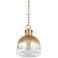 Troy Lighting Beryl 11 3/4" Wide Brass Ombre and Glass Pendant