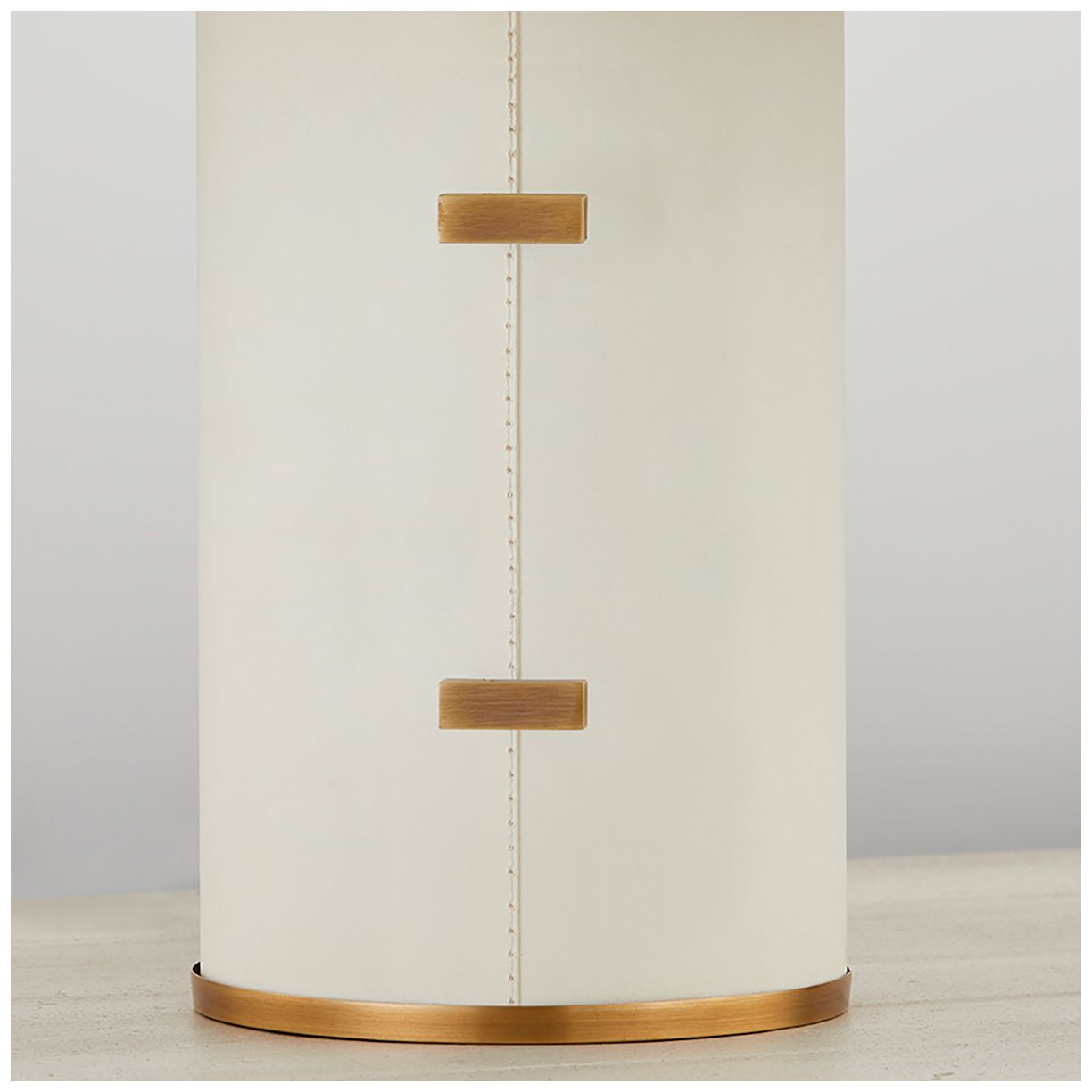 Image 2 Troy Lighting Bond 15" High Parchment Patina Brass Accent Table Lamp more views