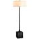 Troy Lighting Brera 64 1/2" Modern Linen and Tortona Bronze Floor Lamp