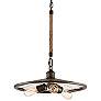 Troy Lighting Brooklyn 18" Wide Iron Pendant Chandelier with Rope Stem