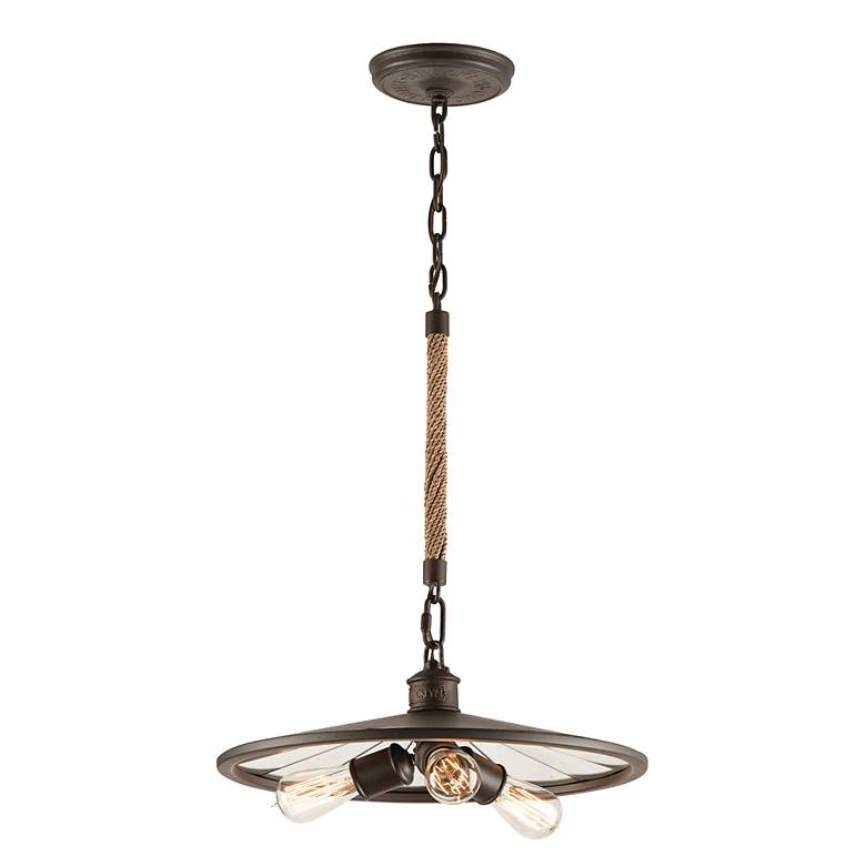Image 2 Troy Lighting Brooklyn 8.25 in. Brooklyn Bronze Pendant more views