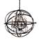 Troy Lighting Byron 33 1/2" Bronze Open Globe and Crystal Chandelier