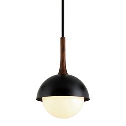 Troy Lighting Cadet 15" Wide Modern Soft Black Pendant Light