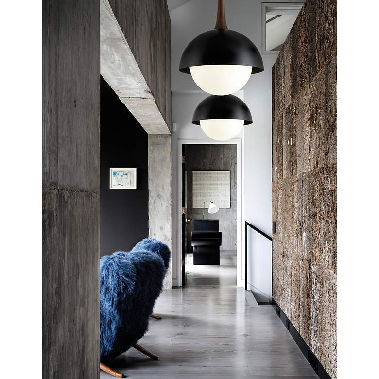 Image 5 Troy Lighting Cadet 15" Wide Modern Soft Black Pendant Light more views