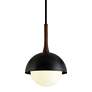 2_Troy Lighting Cadet 18" Black and Natural Acacia Wood Pendant Light