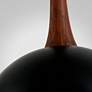 4_Troy Lighting Cadet 18" Black and Natural Acacia Wood Pendant Light more views