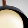 5_Troy Lighting Cadet 18" Black and Natural Acacia Wood Pendant Light more views