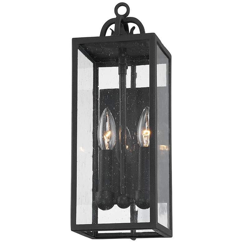Image 1 Troy Lighting Caiden 17 inch High 2-Light Lantern Outdoor Wall Light