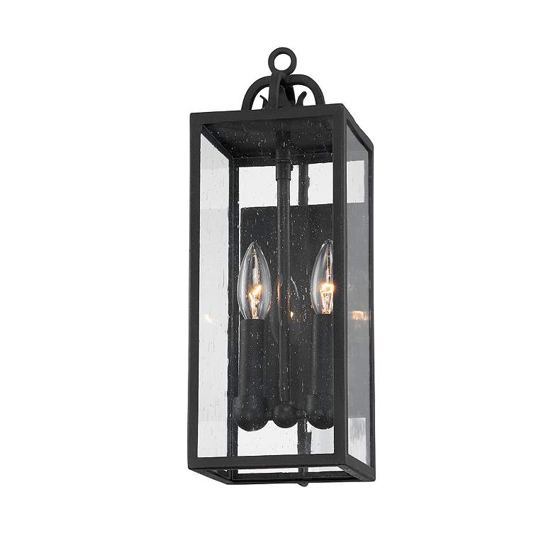 Image 1 Troy Lighting Caiden 17 inch High 2-Light Lantern Outdoor Wall Light