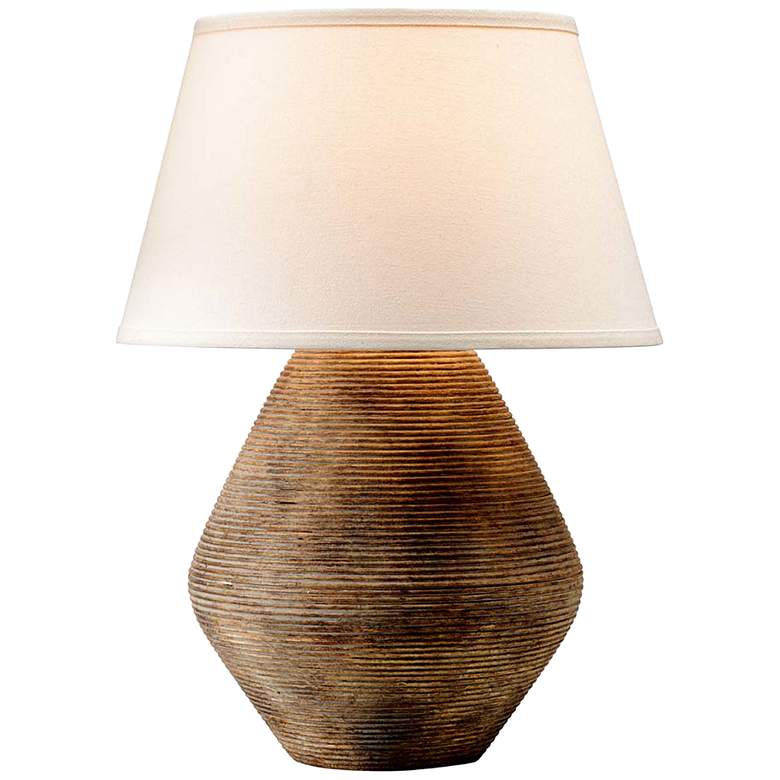 Image 1 Troy Lighting Calabria 22" Rustco Finish Ceramic Accent Table Lamp