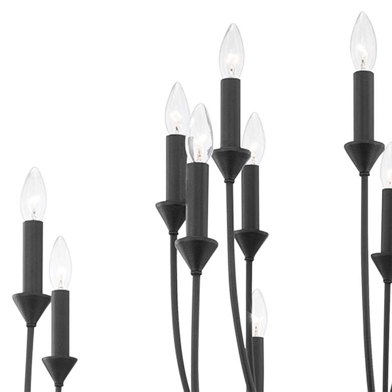 Image 3 Troy Lighting Cate 42 inch Wide Forged Iron 18-Light Candelabra Chandelier more views
