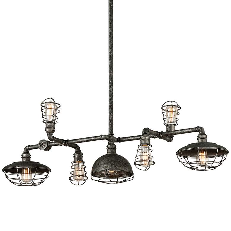 Image 1 Troy Lighting Conduit 16.75 Old Silver Linear