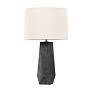 2_Troy Lighting Coronado 29" Ash Black Ceramic Geometric Table Lamp