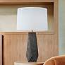1_Troy Lighting Coronado 29" Ash Black Ceramic Geometric Table Lamp