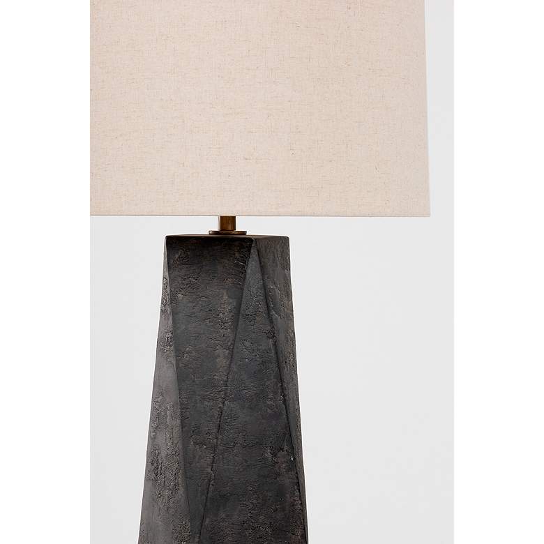 Image 6 Troy Lighting Coronado 29" Ash Black Ceramic Geometric Table Lamp more views