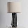 Troy Lighting Coronado 29" Ash Black Ceramic Geometric Table Lamp