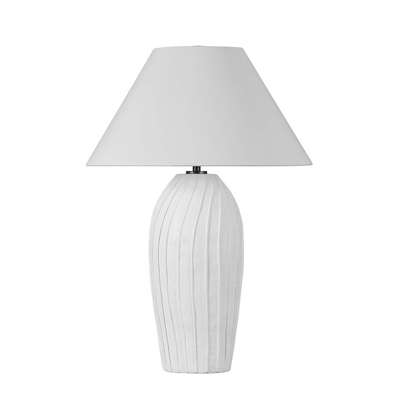 Image 2 Troy Lighting Deacon 21.5 In 1 Lt Table Lamp Ceramic Loft White