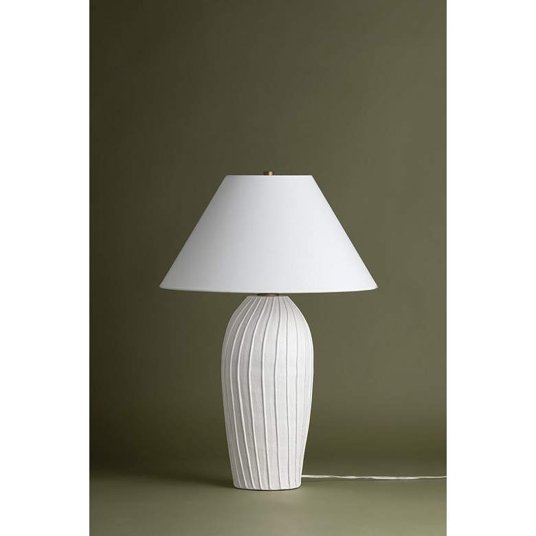 Image 4 Troy Lighting Deacon 21.5 In 1 Lt Table Lamp Ceramic Loft White more views