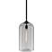Troy Lighting District 10" Wide Black and Clear Glass Mini Pendant