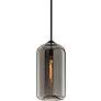 2_Troy Lighting District 10" Wide Satin Black Smoke Glass Mini Pendant
