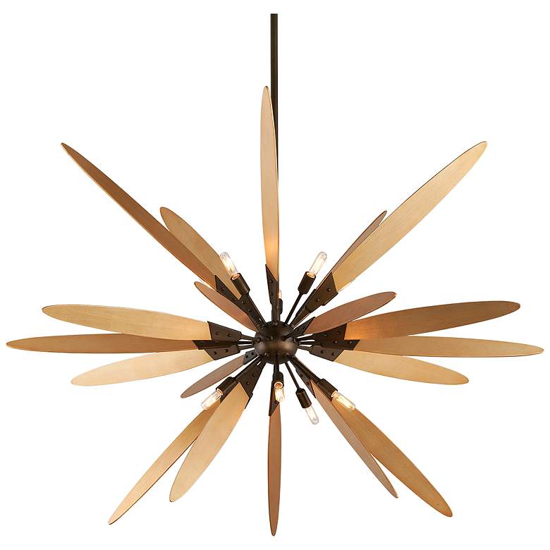Image 1 Troy Lighting Dragonfly 10 Light Chandelier in Dragonfly Bronze