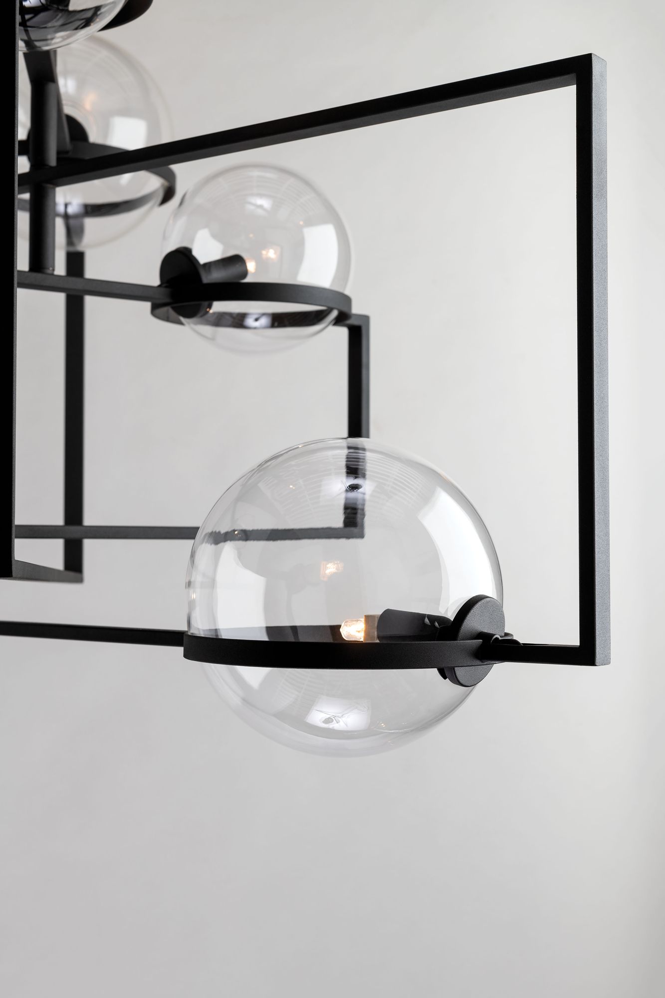 Image 3 Troy Lighting Elliot 24 in. Textured Black Chandelier more views