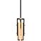 Troy Lighting Emerson 5" Wide Carbide Black Brushed Brass Mini Pendant