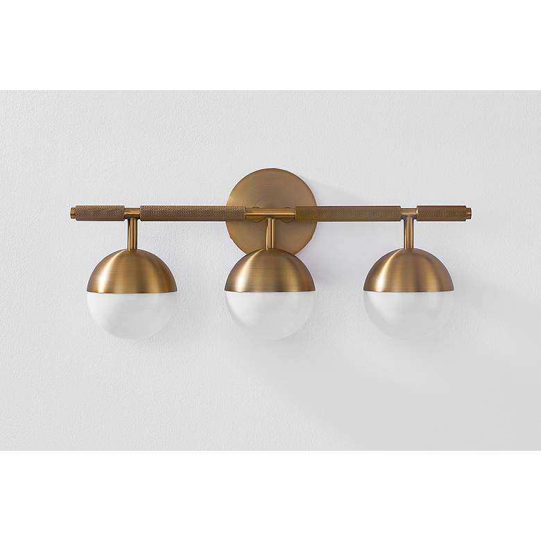 Image 2 Troy Lighting Enson 8.25' Bath and Vanity Patina Brass more views
