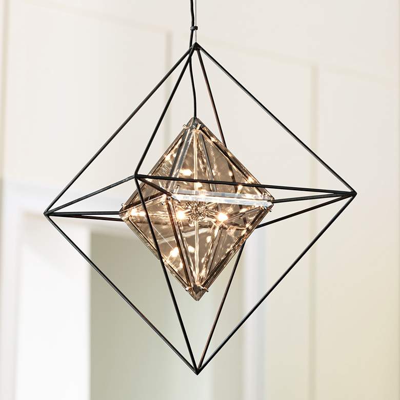 Image 1 Troy Lighting Epic 24" Wide Forged Iron Pendant Light