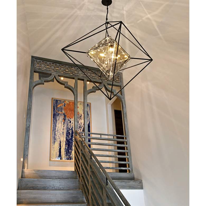 Troy Lighting Epic 24&quot; Wide Forged Iron Pendant Light more views