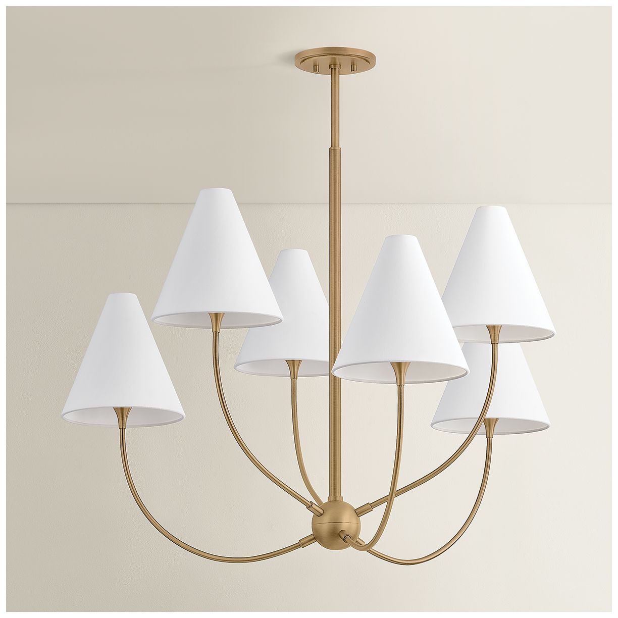 Image 6 Troy Lighting Evermore Chandelier Patina Brass more views