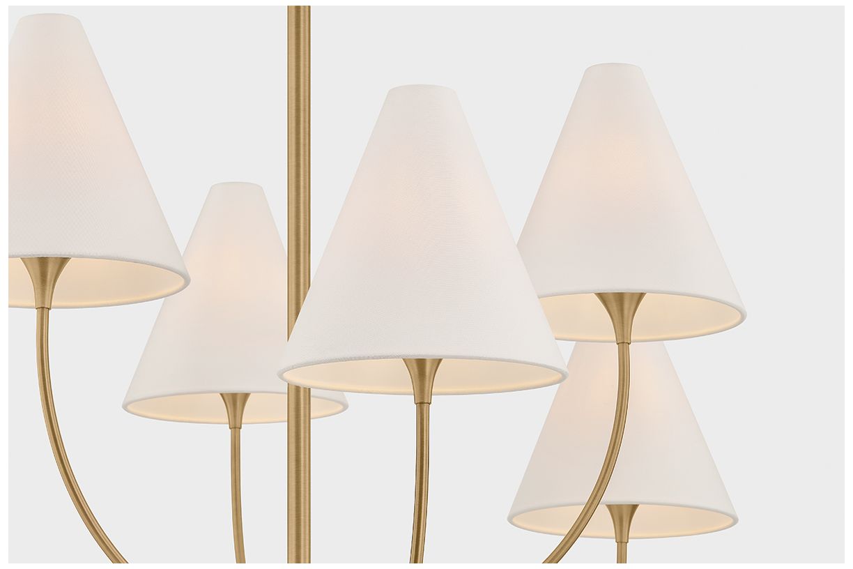 Image 7 Troy Lighting Evermore Chandelier Patina Brass more views