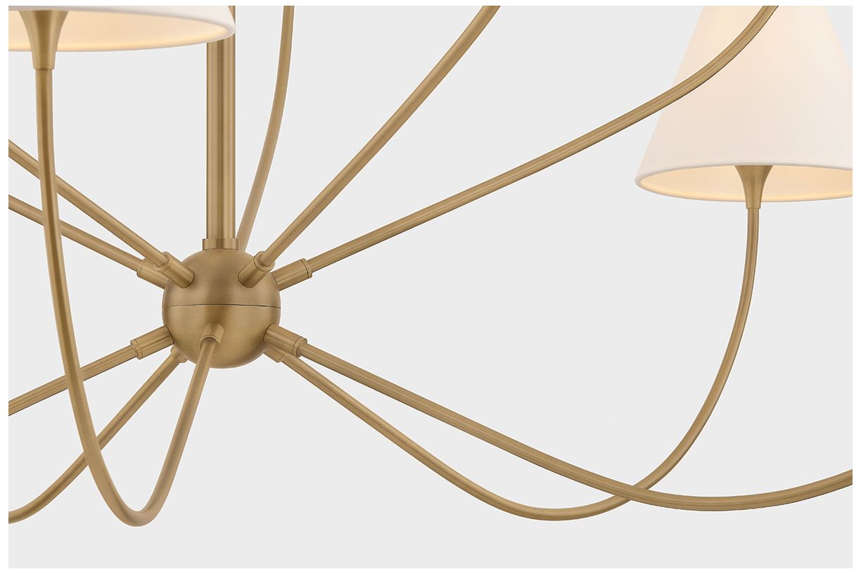 Image 3 Troy Lighting Evermore Chandelier Patina Brass more views