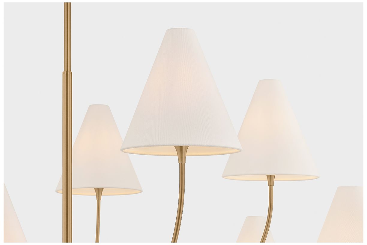 Image 4 Troy Lighting Evermore Chandelier Patina Brass more views