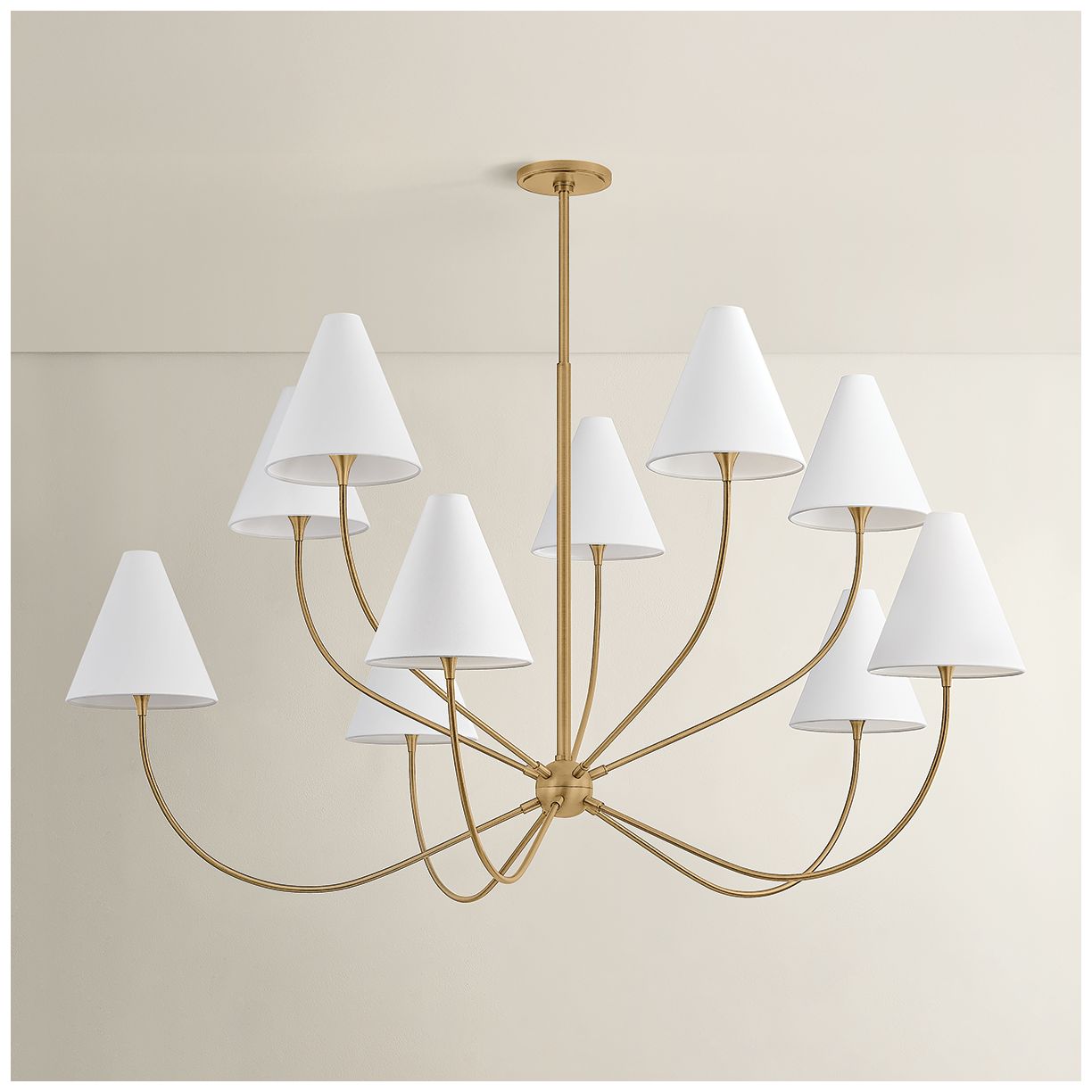 Image 6 Troy Lighting Evermore Chandelier Patina Brass more views