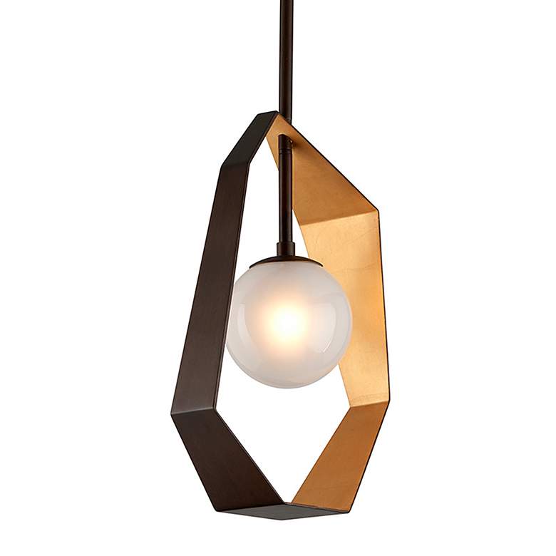 Image 2 Troy Lighting Fahrenheit 8 1/4" Textured Black Modern LED Mini Pendant