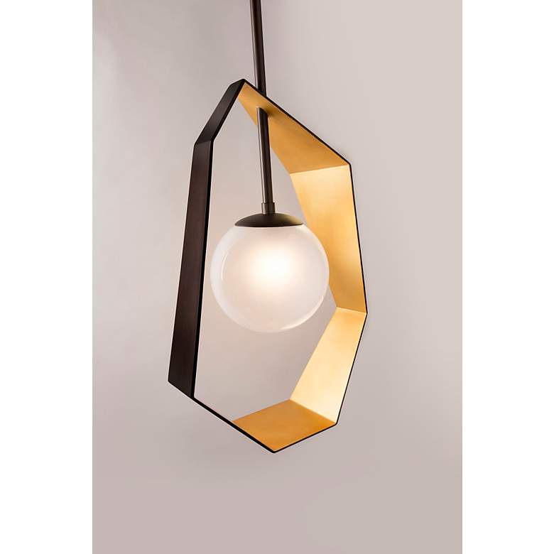 Image 3 Troy Lighting Fahrenheit 8 1/4" Textured Black Modern LED Mini Pendant more views