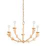1_Troy Lighting Florian 28" Wide Gold and Leaf Candelabra Chandelier