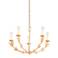 Troy Lighting Florian 28" Wide Gold and Leaf Candelabra Chandelier