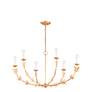 3_Troy Lighting Florian 40" Wide Gold and Leaf Candelabra Chandelier more views