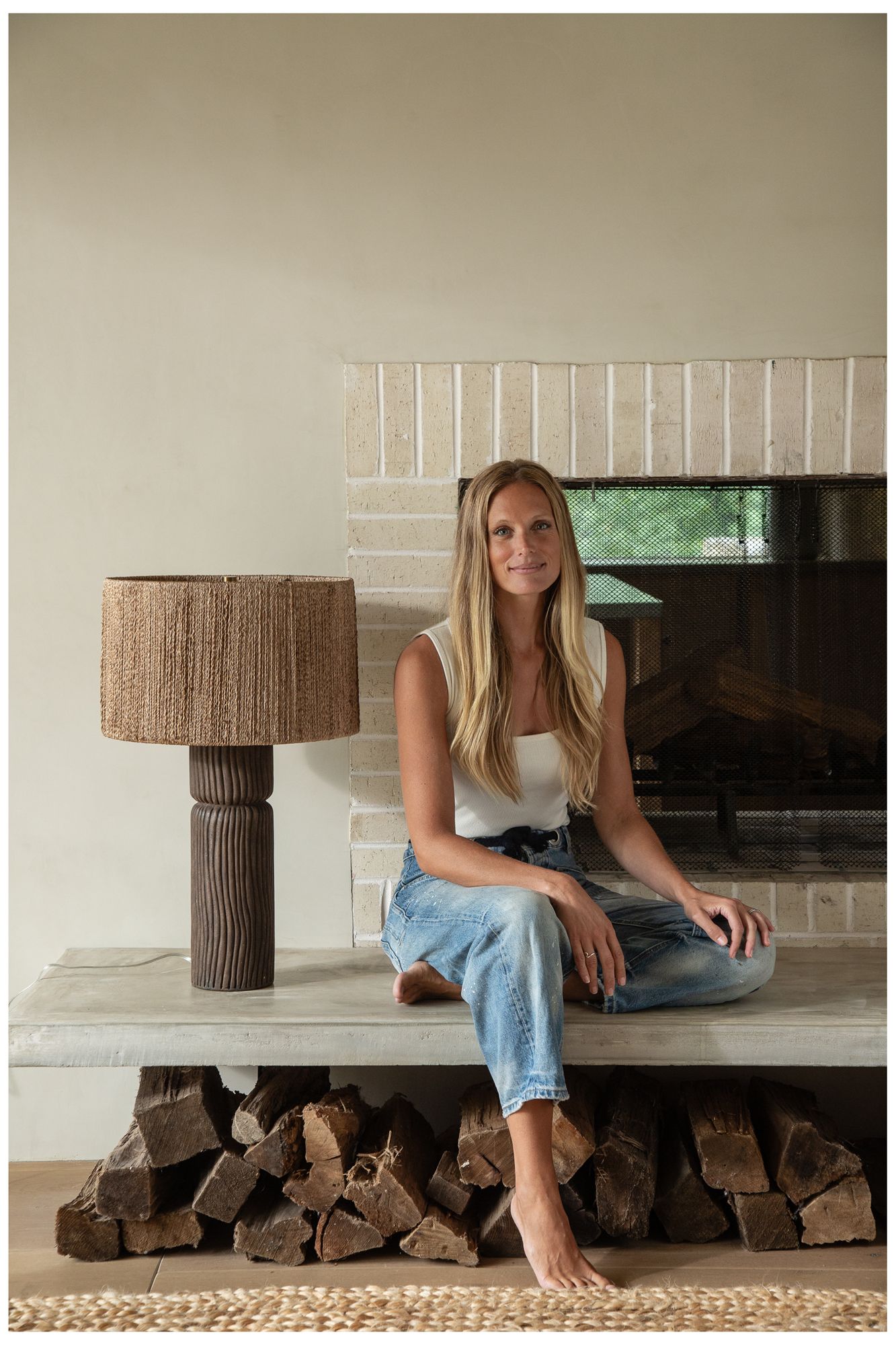 Troy Lighting Folk Table Lamp Patina Brass